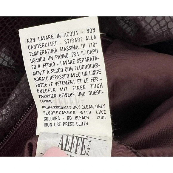 Alberta Ferretti Flared straight leg Leather Pants High waisted Retro Vintage 8 - Picture 8 of 8